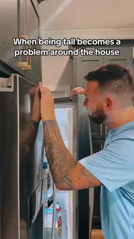 Life of a Dad. No children were harmed in the making of this video. #relatable #children #dadsoftiktok #fridge #tallproblems #comedy #father #dad #dadandson #accident 