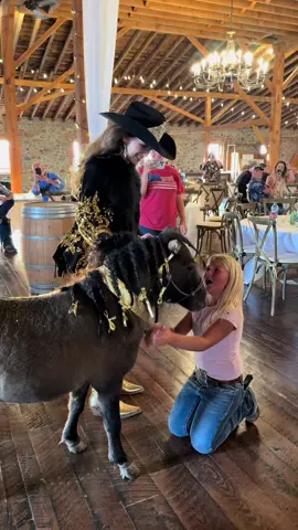 A day I’ll never forget, celebrating the amazing Alayna Hutchings with a surprise birthday party surrounded by those who love her the most. Watching so many people come together to shower her with joy and support was truly heartwarming. My mom and I drove up to Montana, bringing along a special gift— a mini pony for Alayna! 💖 A special thank you to my little sister for finding this perfect pony at the Black Quail Ranch and a huge thank you to Nicole Herman Black for making it possible to bring this dream to life. Our family knew this little pony would be the perfect companion for her incredible heart and the work she does to brighten the lives of others. Just as I take my mini cow Sven to schools, hospitals, and community events, now Alayna will be able to bring even more joy and smiles to children facing life-altering diagnoses during her hospital visits. Here’s to spreading love, lifting hearts, and giving hope to a brighter future together! ❤️🐴  @MissRodeoUniverse  @Joylene Hill  @Kashlin Hill  #MissRodeoUniverse #LeaveALegacy #RodeoQueen   #BirthdaySurprise #BringingJoy #KidsWithCancer #MontanaAdventure #MiniPonyMagic #WesternHeart #Giving #MiniAnimal #Inspire #Happiness #BrighterFuture #Love #RodeoLife #fyp 