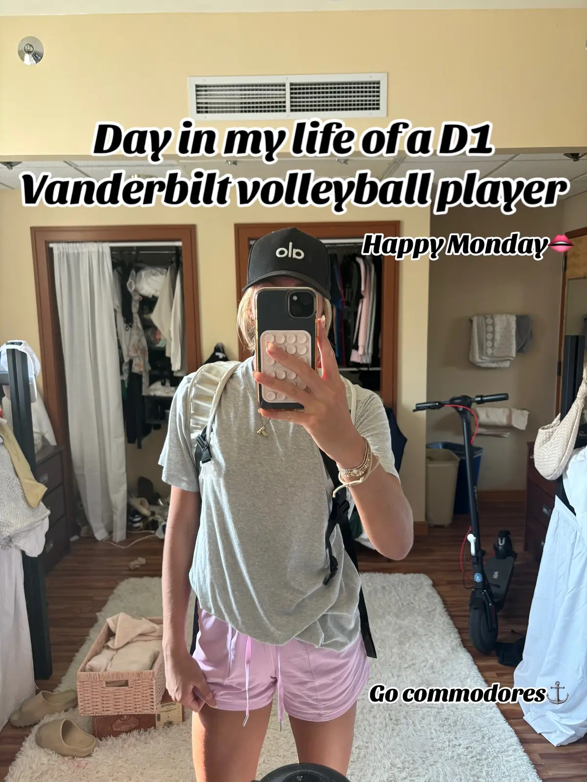 #Vlog #foryou #slay #vanderbilt #volleyball #d1 #athlete #vandyvolleyball #nashville #goviral #dorm #freshman @BUBBL’R @Alo Yoga @lululemon @SKIMS 