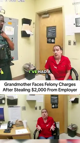 Grandmother Faces Felony Charges After Stealing $2,000 From Employer #cops #police #crime #foryou #copsoftiktok 