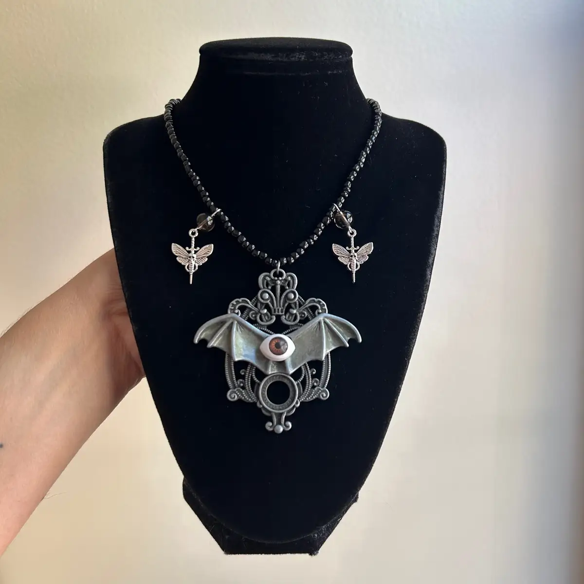 My Halloween collection is now live! I always have so much fun this time of year making jewelry because I get to make things like this. Which item would you buy for yourself this Halloween season? #halloween #jewelry #handmade #beadedjewelry #spookyseason 