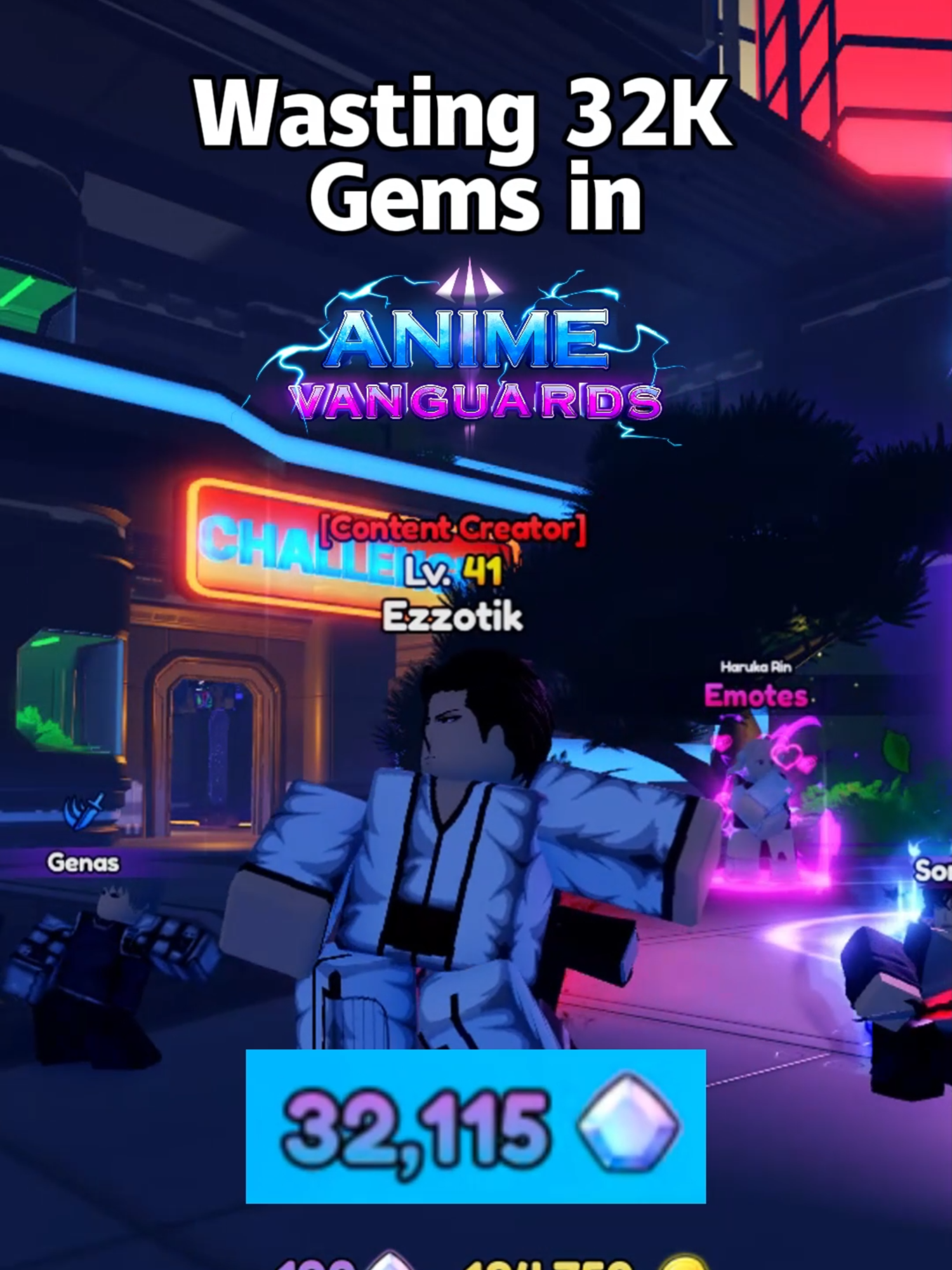 i spent 32K gems in anime vanguards.. #animevanguards #roblox