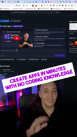 Build and deploy apps and agents in minutes without any coding knowledge with Replit #ai 