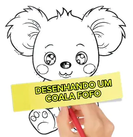 COMO DESENHAR UM COLA FOFO ❤ #desenho #coala #kawaii 