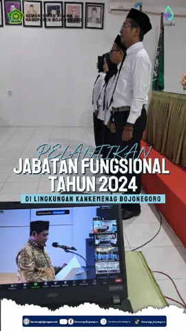 PELANTIKAN JABATAN FUNGSIONAL TAHUN 2024  Di Lingkungan Kantor Kementerian Agama Kabupaten Bojonegoro oleh Sekretaris Jendral Kementerian Agama Republik Indonesia, Selasa (10/09/2024). @kemenag_ri @kemenagjatim  #kemenag_ri #kemenagjatim #kemenagbojonegoro  #kementeriansemuaagama #fyp #foryoupageofficiall