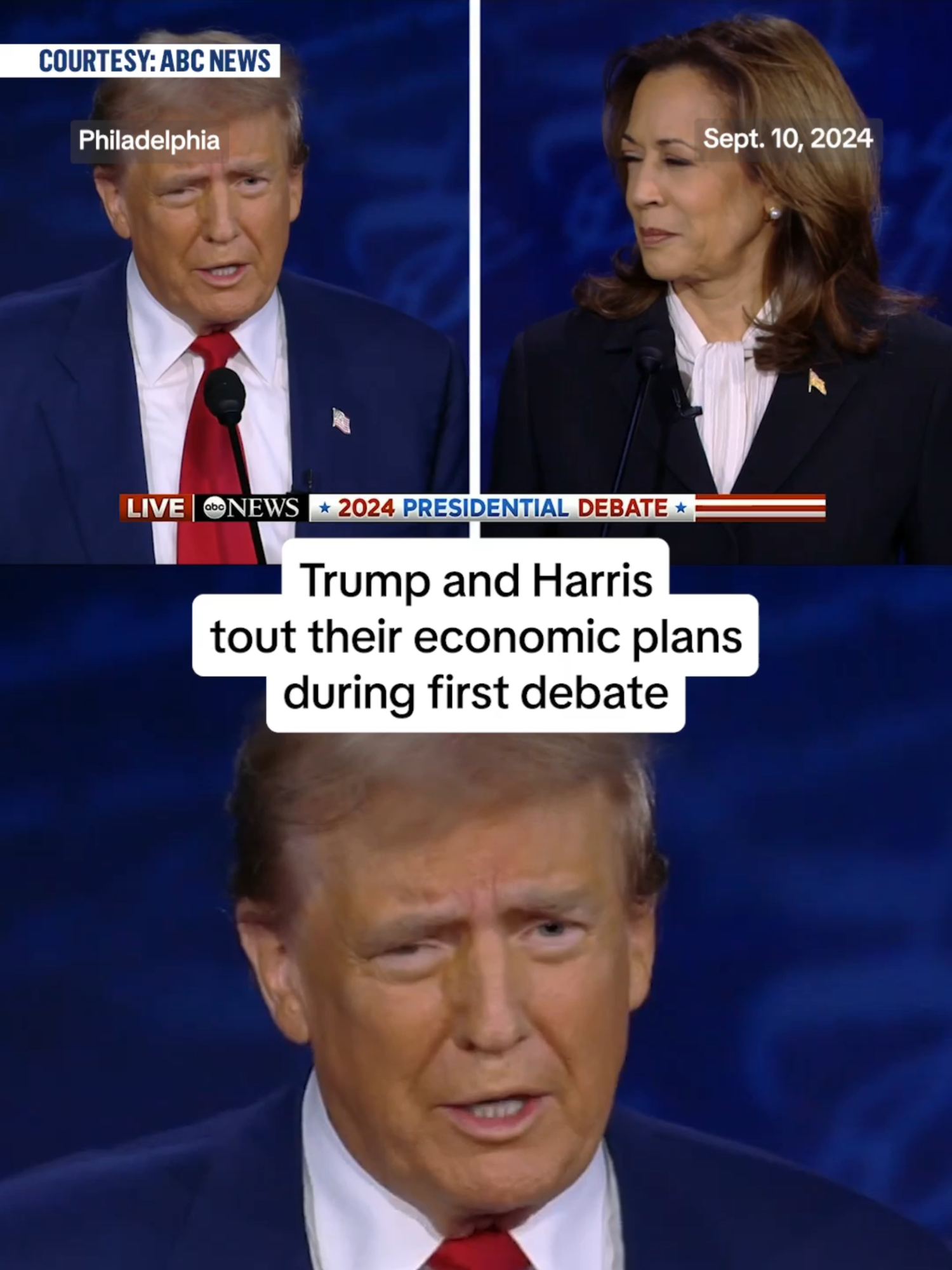 Donald #Trump and #KamalaHarris each said during their first #debate that they had the best plans to support the #economy.