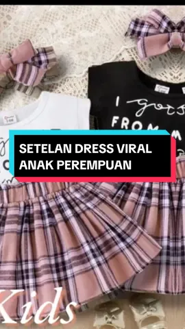 SETELAN DRESS VIRAL ANAK PEREMPUAN KLIK KERANJANG KUNING UNTUK PEMBELIAN #belilokal #belanjaditiktok #bajuanak #fypシ゚viral 