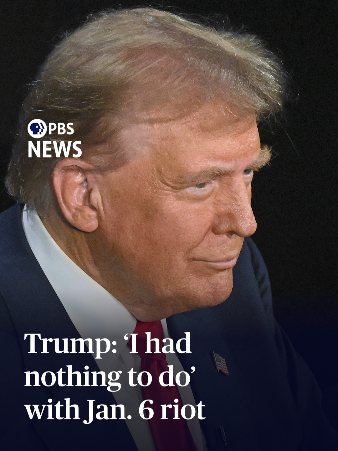 Former President Donald Trump claimed in Tuesday's presidential debate that he had nothing to do with the Jan. 6 riot by his supporters that aimed to stop the counting of electoral ballots that formally elected Joe Biden as president in 2021. Instead, he falsely blamed former House Speaker Nancy Pelosi. “I had nothing to do with that, other than they asked me to make a speech. I showed up for a speech. I said, ‘I think it's gonna be big,'” Trump said during the debate with Vice President Kamala Harris. Trump was responding to a question from moderator David Muir, who asked him whether he had any regrets about that day. Many of the Trump supporters who participated in the Jan. 6 riot had come directly from a rally where the former president urged them to march toward the Capitol. Some supporters forced their way into the building in a bid to stop the counting of ballots and engaged in violent confrontations with police.  #presidentialdebate #2024presidentialdebate #kamalaharris #donaldtrump #harristrump #2024presidentialelection #presidentialrace #pbsnews #pbsnewshour #newshour #jan6 #jan6riot #joebiden #nancypelosi #davidmuir #capitolriot #capitolinsurrection