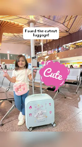 Cutest luggage for your kids! 😍 #luggageforkids #travelluggage  #cuteluggage #travelbag #handcarryluggage #kidsluggage #kidstravelbag #kidsbag #cinnamoroll #sanriocinnamoroll #luggage 
