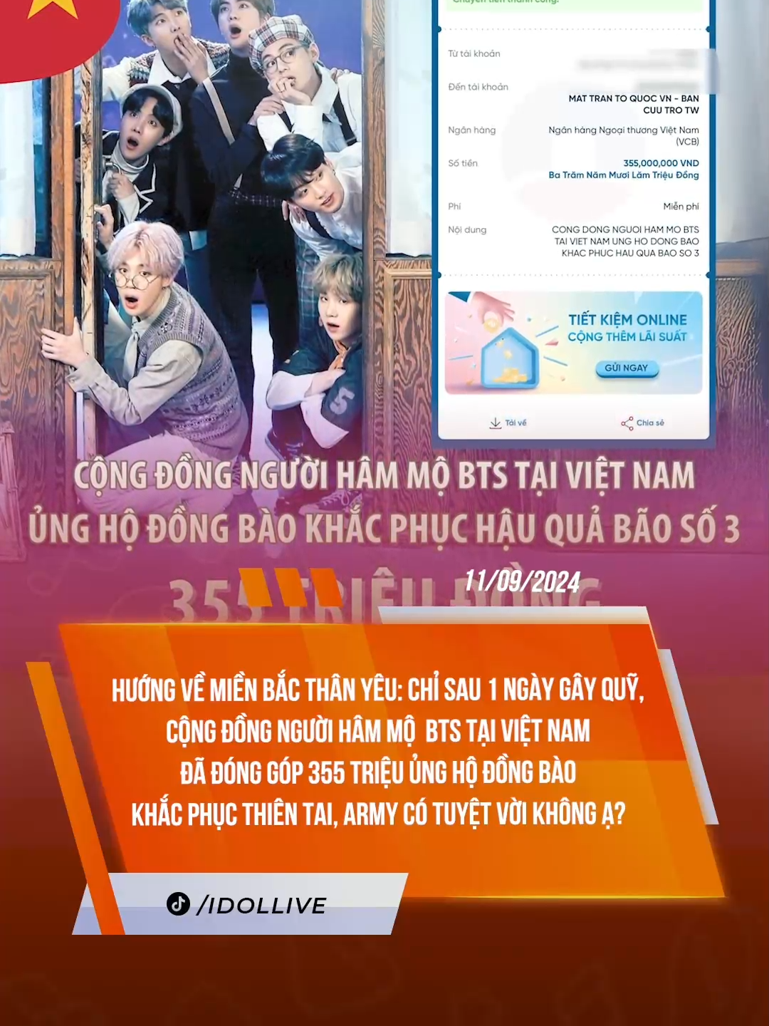 TỰ HÀO QUÁ ARMY ƠI #idollive #tiktoknews #tiktokgiaitri #theanh28 #armybts #lulut #bts