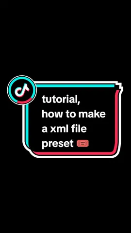 Tutorial on how to make a xml file preset 🎟️ #basic #tutorial #howtomake #xmlpreset #file #alightmotion_edit #drivexml #presetalightmotion #preset #kaitopreset #fypシ #fyp 