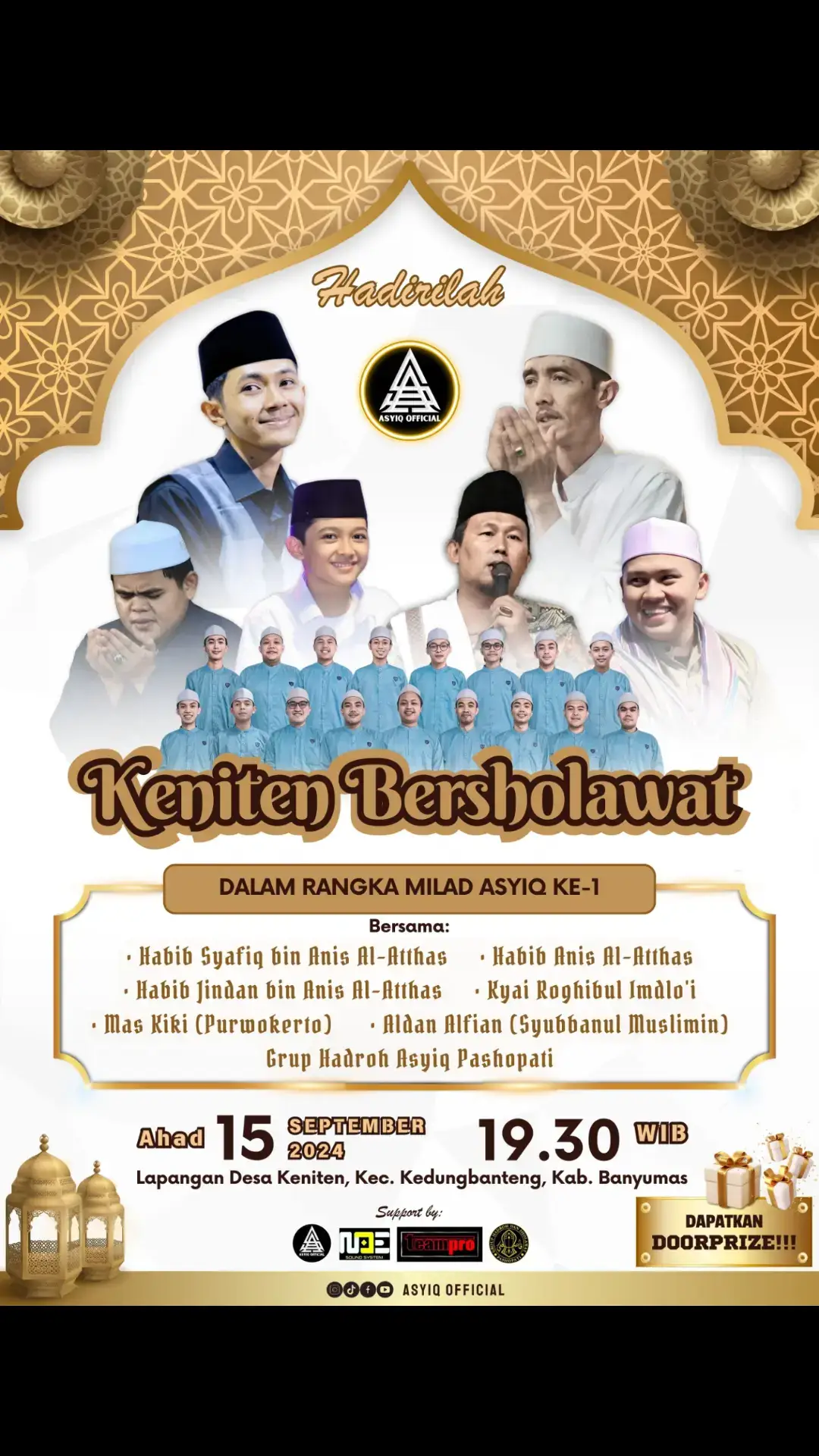 AYOO MONGGO HADIRI  KENITEN BERSHOLAWAT DALAM RANGKA MEMPERINGATI MILAD ASYIQ  KE 1 @jindanalatthas @Syafiqalatas @asyiq.official @alwiachmad_151 @asyiqpashopati  #fyp #fypシ ##masyaallahtabarakkallah #fanslove #fyp 