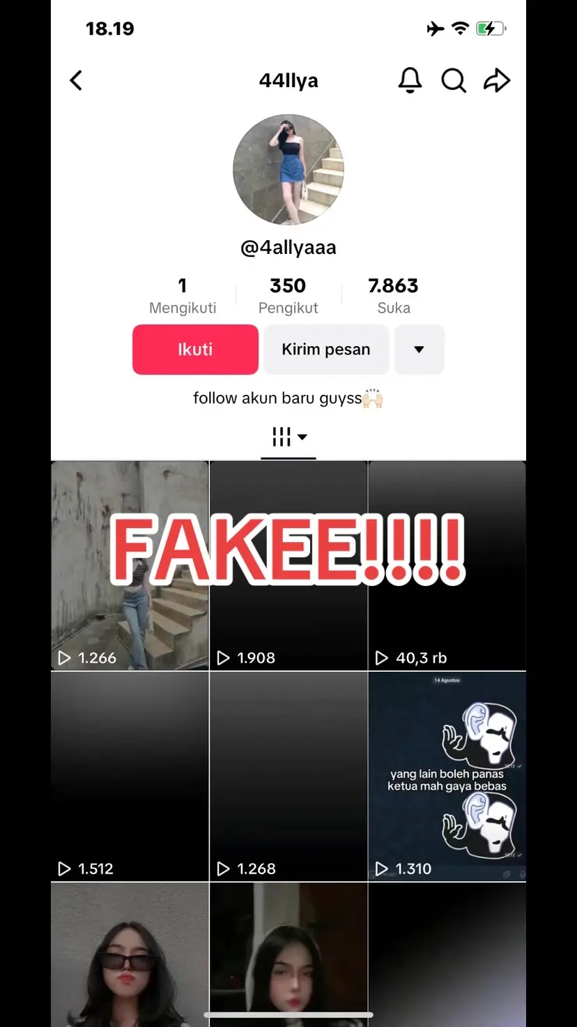 INI @44llya FAKE YA BUKAN AKUN AKU GUYS, AKUN AKUN CUMA @44lll._ SAMA YANG INI @akun beduaaaaaa 