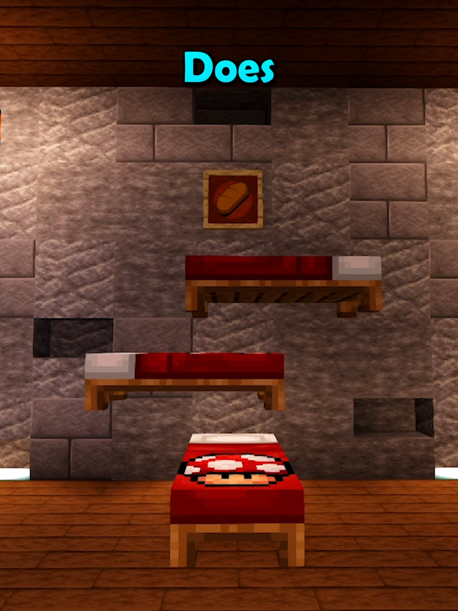 Minecraft Large Bunk Bed #minecraft #minecraftbuilds #minecrafttutorial #fyp