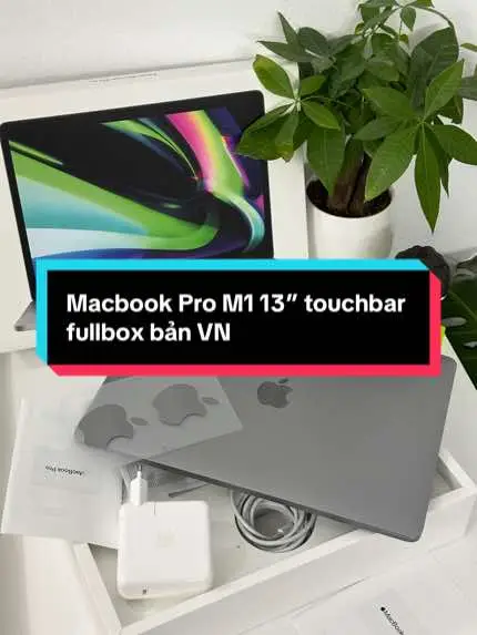Macbook quốc dân 2024   💻Macbook Pro M1 13” ram 8GB ssd 256GB màu grey bản SA/A chí hãng VN 🔋Pin sạc 52 lần pin 100% Ngoại hình: đẹp, có xước nhẹ 👉Tình trạng: nguyên zin, full chức năng, không lỗi lầm Bao check test thợ, lỗi 1 đổi 1 ✈️  Chỉ 16.x  #macbookpro 