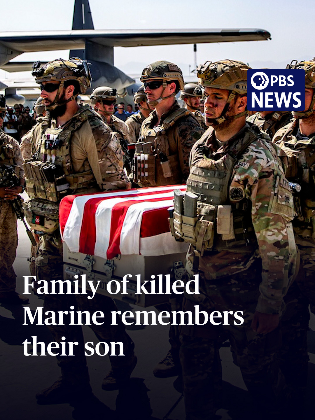 Thirteen American military service members who were killed during the U.S. withdrawal from Afghanistan were posthumously awarded the Congressional Gold Medal during a ceremony at the U.S. Capitol on Tuesday. The service members were killed in a suicide bombing at Kabul's airport on Aug. 26, 2021. The Trump and Biden administrations' decisions and actions leading up to and during the withdrawal from Afghanistan have become part of the 2024 election discourse. Former President Donald Trump recently visited the service members' gravesites at Arlington National Cemetery-- a visit that conjured up some controversy. Lisa Desjardins spoke with Kelly Barnett and Darin Hoover, the parents of Marine Staff Sgt. Taylor Hoover, who was killed at the airport bombing. They were the family who invited Trump to Arlington National Cemetery. #pbs #pbsnews #afghanistan #goldstarfamily #kabul #biden #trump