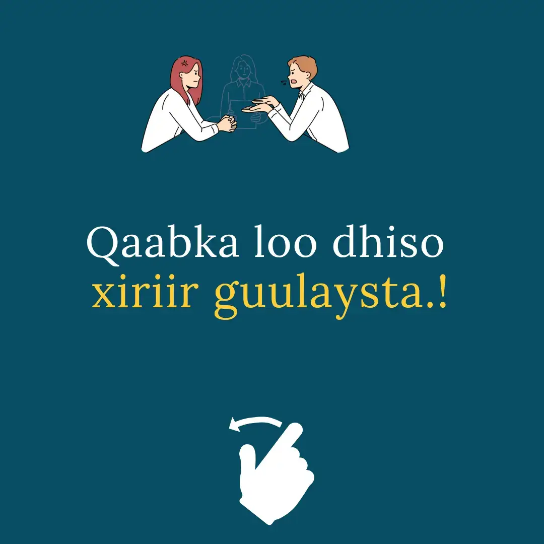 qaabko loo dhiso xiriir guulaysta. #dhiirigalin  #talooyin  #somalia 