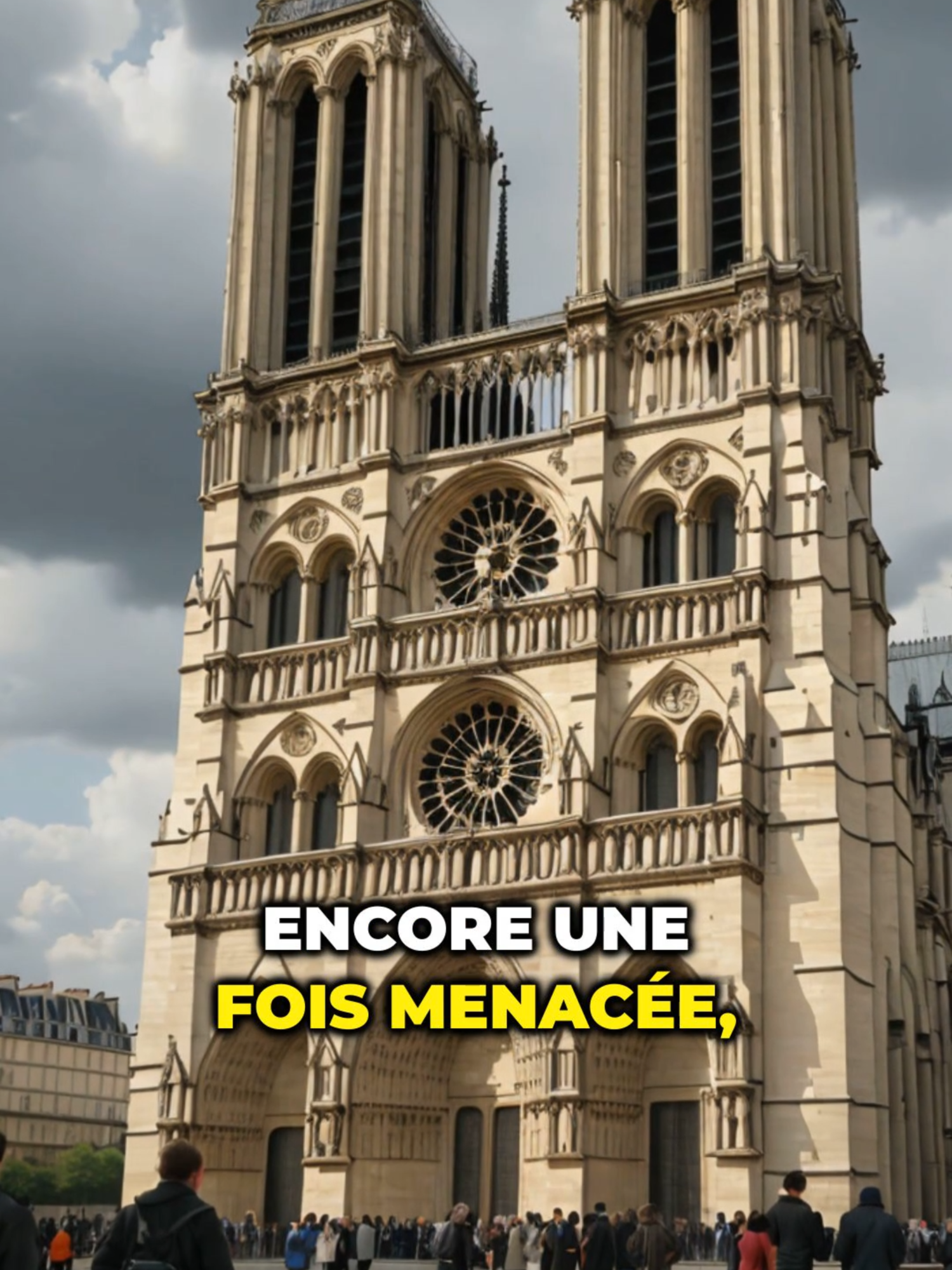 Notre-Dame reste encore en danger ! #paris #notredamedeparis #notredame #macron