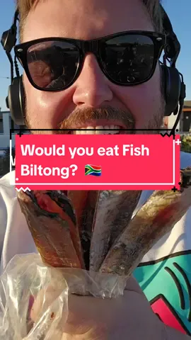 I'm Nick Hamman and today I’m on the west coast of South Africa in Langebaan, trying out Bokkoms or Fish Biltong. Finding this local delicacy wasn’t easy after hours, but eventually I came to the home of local fisherman Albert Rogers to buy this packet for R40. Bokkoms is a whole salted and smoked fish, dried in the sun and wind and if you’re a fan of salt, this is for you. Myself and my 5FM Breakfast team loved it, but I want to know in the comments if you think you’d enjoy eating Bokkoms or not? #fish #fishtok #fishing #food #delicacy #bokkoms 
