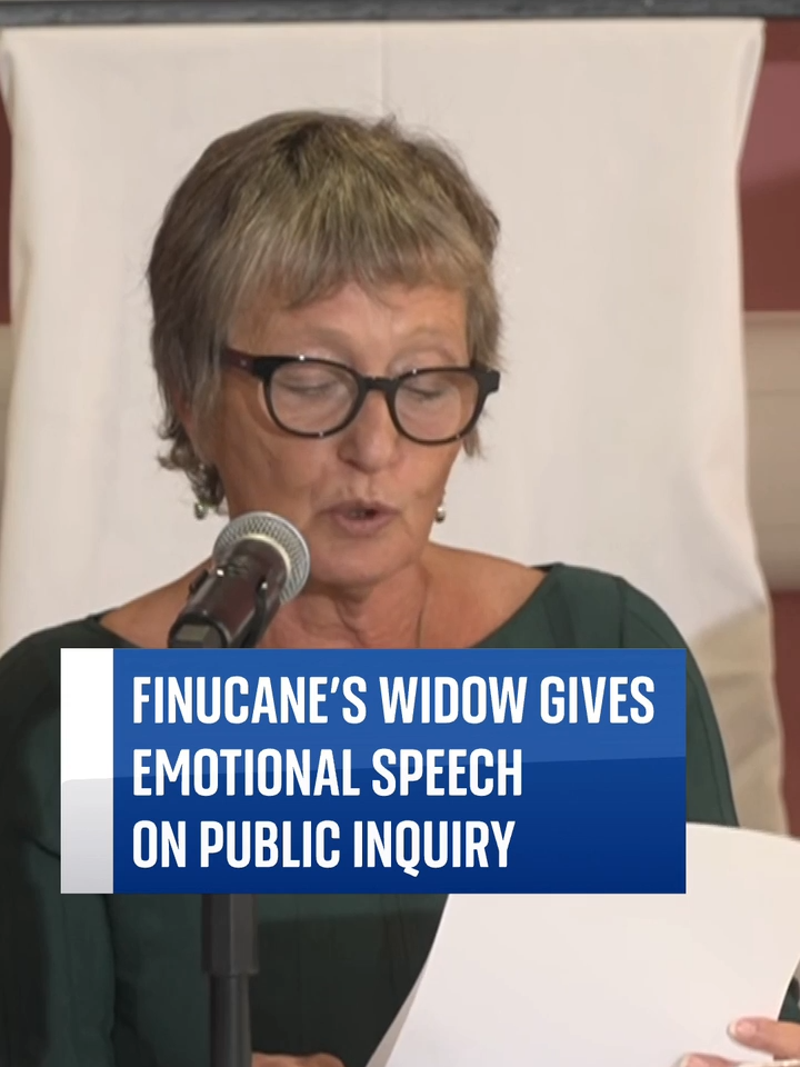 Pat Finucane’s widow gets emotional as she gives her opinion on the public inquiry into the murder of her husband who was shot dead by loyalist terrorists in 1989. #skynews