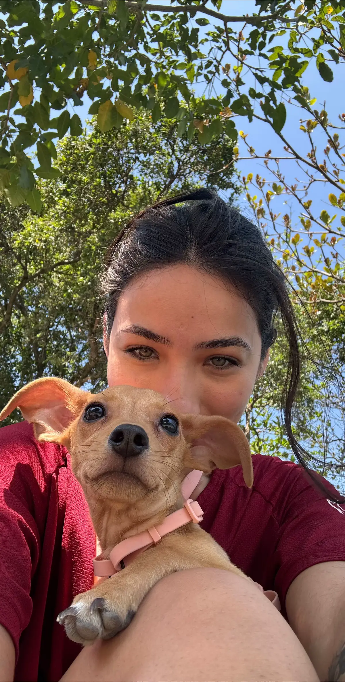 eu e minha neném de passeio hj pela manhã