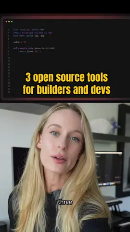 3 really cool open source tools for developer and builders. The last one is so helpful!  #tech #stem #coding #developer 