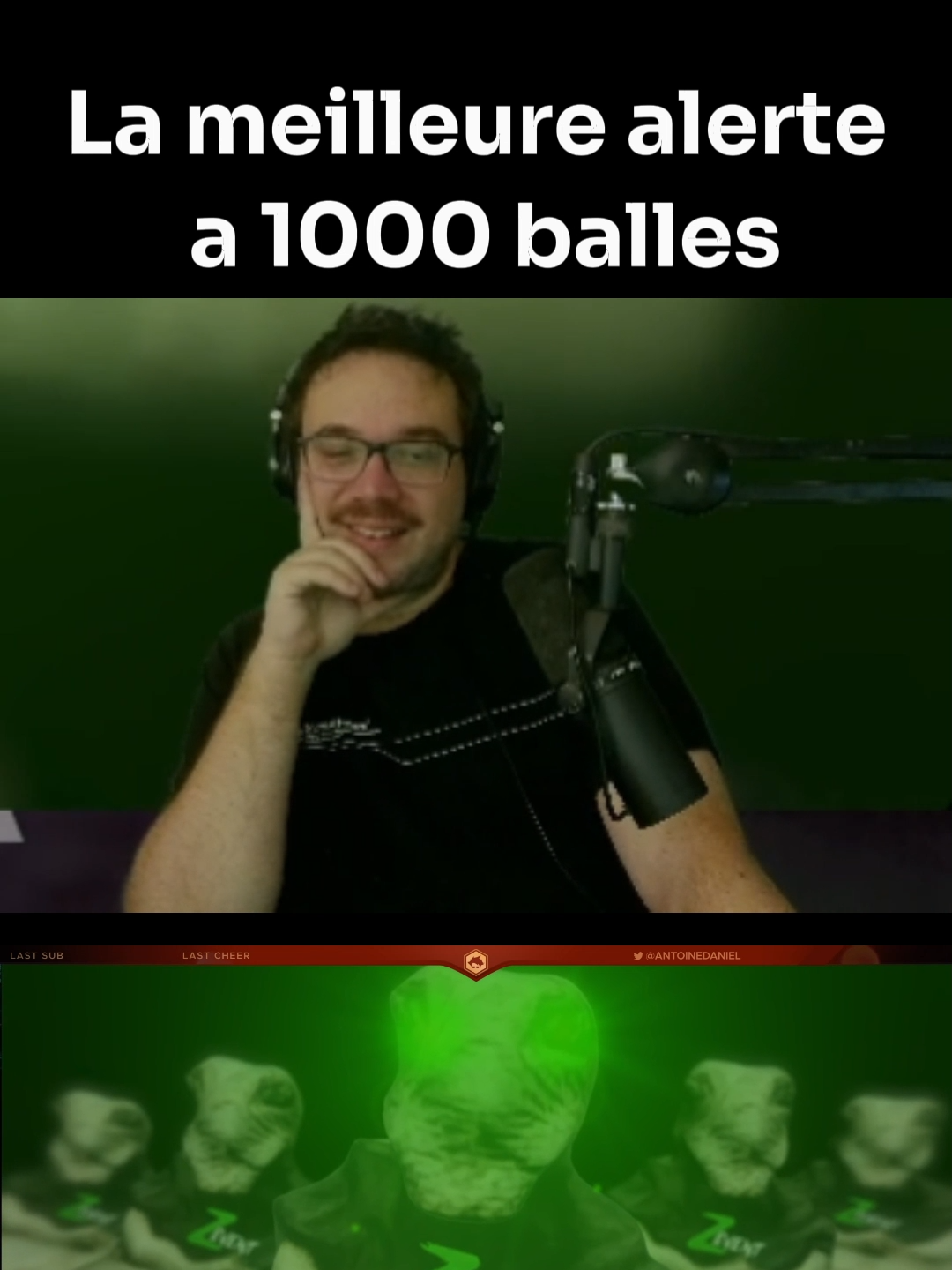 La meilleure alerte à 1000 balles (all time) #antoinedaniel #twichclips #twichstreamer #zevent #mistermv #pourtoi