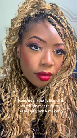 I hear all the time about how pretty & clear my skin is but PLEASE do not get ot twisted, I still in fact have clogged pores & dry skin & it shows off more in my makeup 