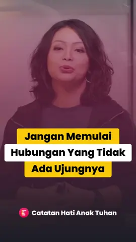 Jangan memulai hubungan dengan orang yang tidak serius ingin menikahi kamu.. Jangan menjalani sebuah hubungan yang tidak ada ujungnya atau tidak punya tujuan yang pasti, sebab itu hanya membuang buang waktu dan cintamu untuk orang yang salah dan tidak penting dalam hidupmu.. Ketika kamu memutuskan untuk menjalani hubungan dengan seseorang, pastikan kamu tau ujung dari hubunganmu adalah pernikahan.. Jangan mau digantungkan perasaanmu dengan pasanganmu yaa.. Hubungan itu harus jelas arah dan tujuannya ❤️ -                    🎤: Ps. Henny Kristianus                       ⛪: Impact Community Church         -         ✨ Apakah kamu terberkati? Bagikan berkat ini untuk teman kamu yang membutuhkan ini ya!                                                              📙 Sepakat? Jangan lupa komen 