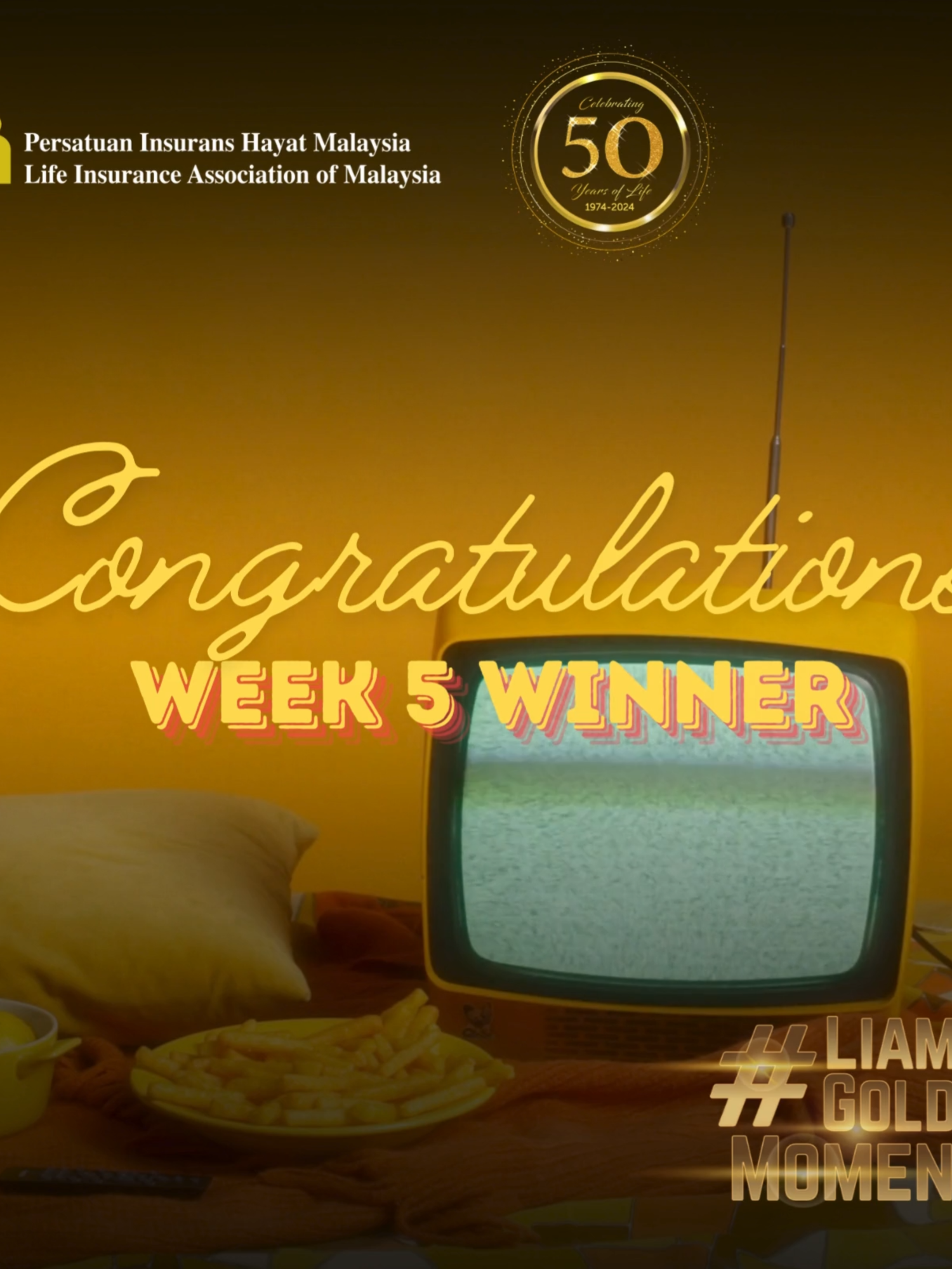 Congratulations to our WEEK #5 contest Winner!  You won RM 200 cash🥳😍 🎉Your creativity and effort has truly shone through. Stay tuned for more exciting opportunities and chances to showcase your golden moments! Visit our microsite for more information: https://50th.liam.org.my/liam-golden-moments/ Terms and conditions apply. #LIAM #LIAM50th #LIAM50Years #Celebrating50Years #50YearsOfTrust #LIAMGoldenMoments #CelebrateWithLIAM #campaign #contest #WinBig #JoinTheFun #prizes #Happy50thBirthdayLIAM