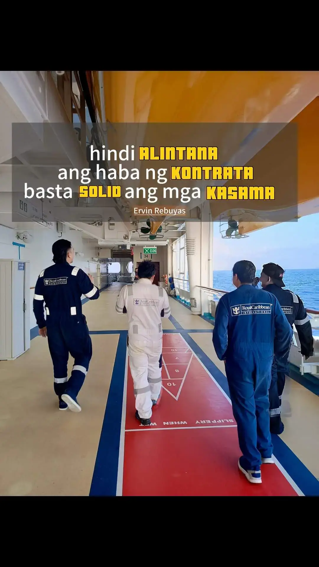 Pag ganito kasama mo sa barko balewala ang haba ng kontrata o kahit ma extend kapa kung  solid naman ang makakasama mo sa barko .  #lifeatsea  #solidmakinista #marino 