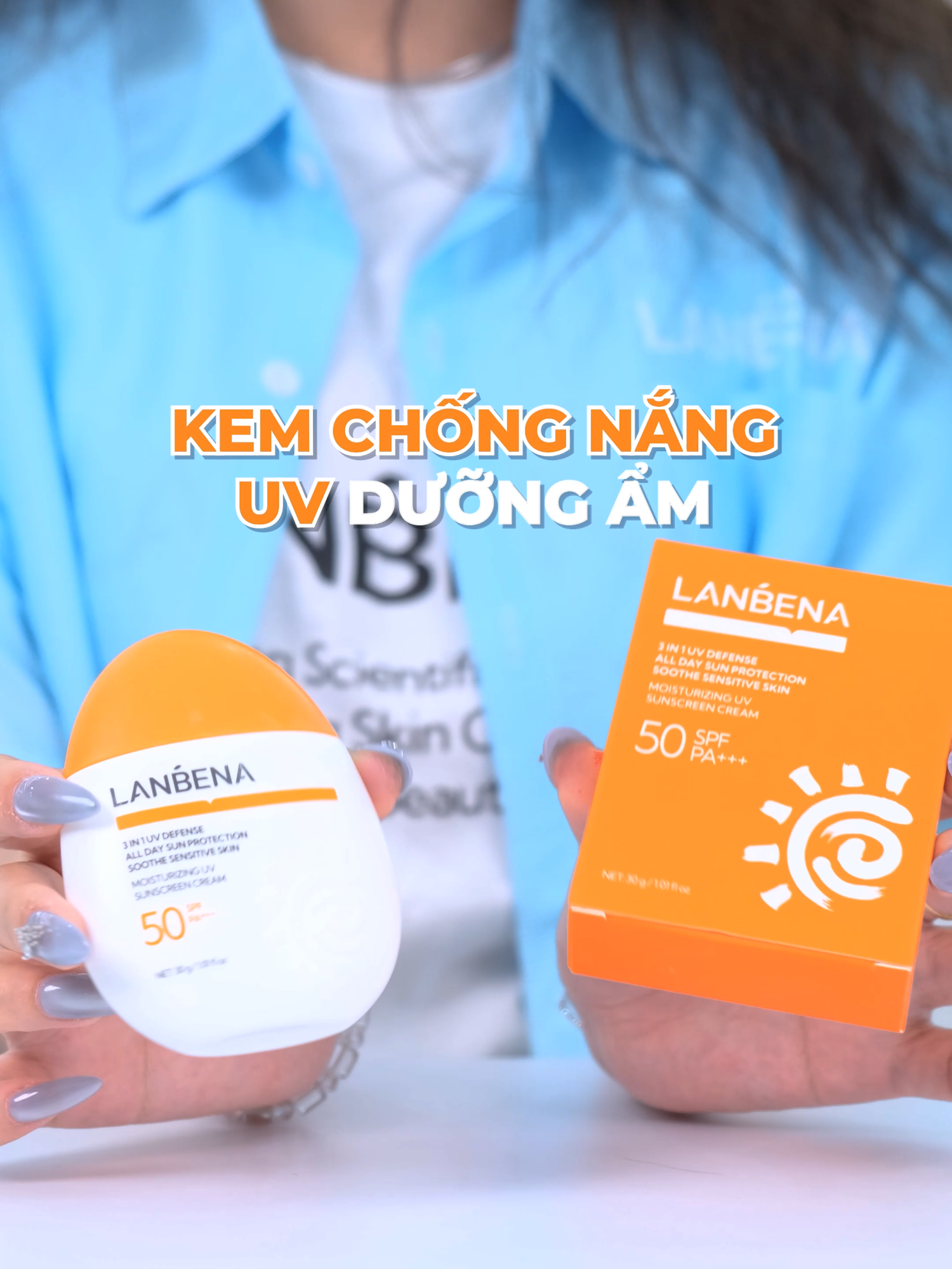 Kem chống nắng UV bảo vệ toàn diện #lanbena #suncream #kemchongnang #skincare