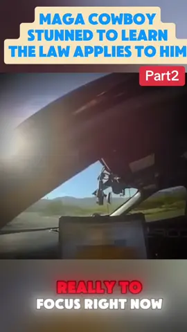MAGA Cowboy STUNNED to Learn the Law Applies to Him #part1 #cops #copsoftiktok #police #policeofficer #usa #lawenforcement #viral #foryou #flypシ #arressted 