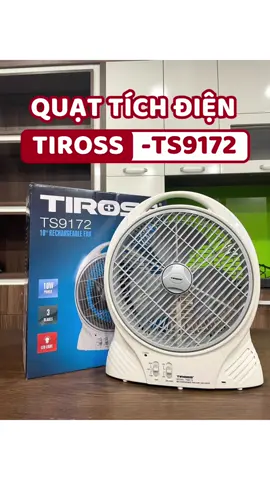 Cần lắm chiếc Quạt tích điện  chiếu sáng Tiross này trong mùa mưa bão mất điện như mấy hôm nay‼️ #tiross #tirossvietnam #tirossofficial ##ts9172#quattichdien #quattichdienchieusang #quat 