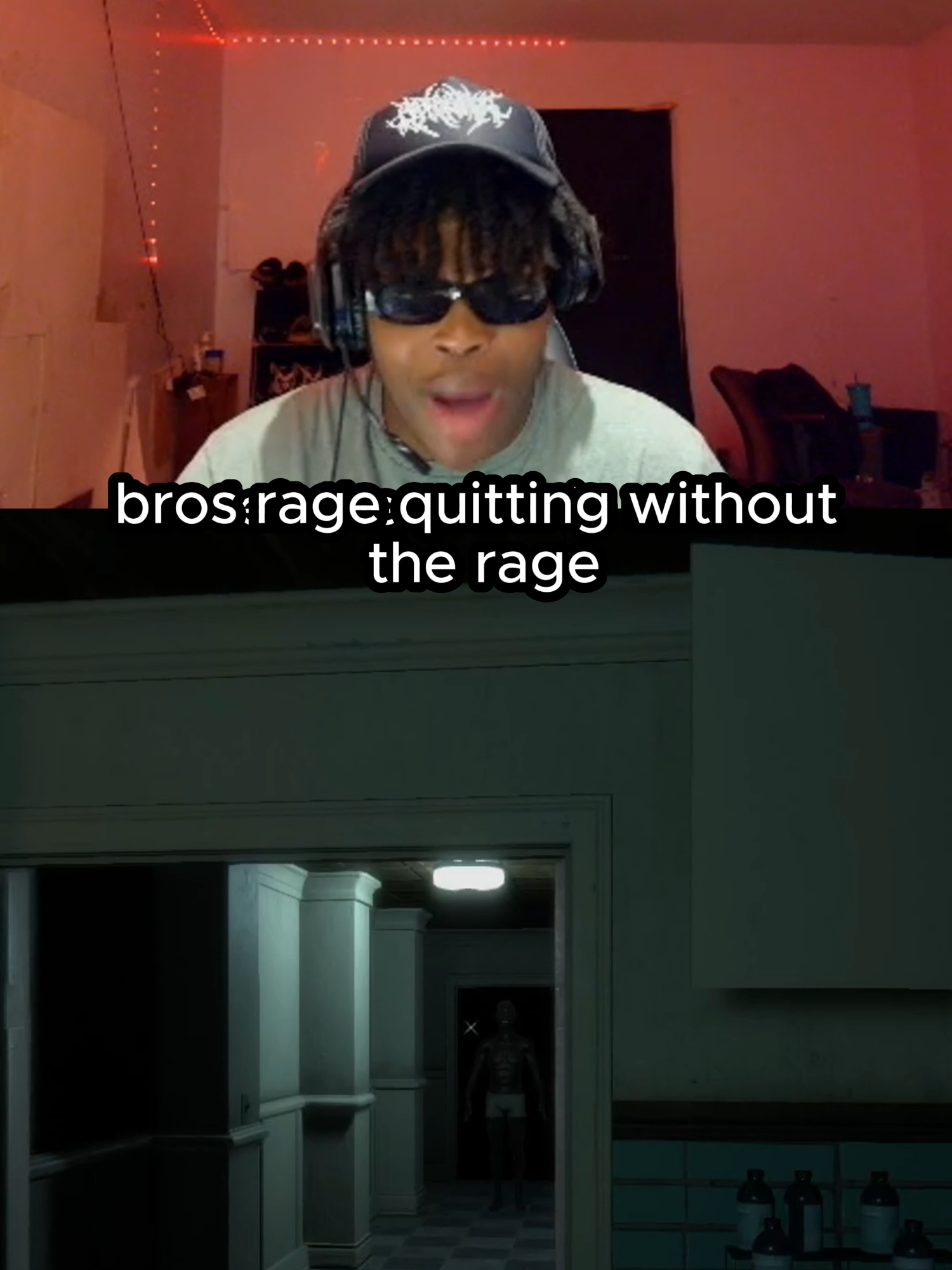 bros rage quitting without the rage 😂 (Twitch/YT: HeyyVance) #themortuaryassistant #residentevil #scarygames #fypageシ #viral #rage