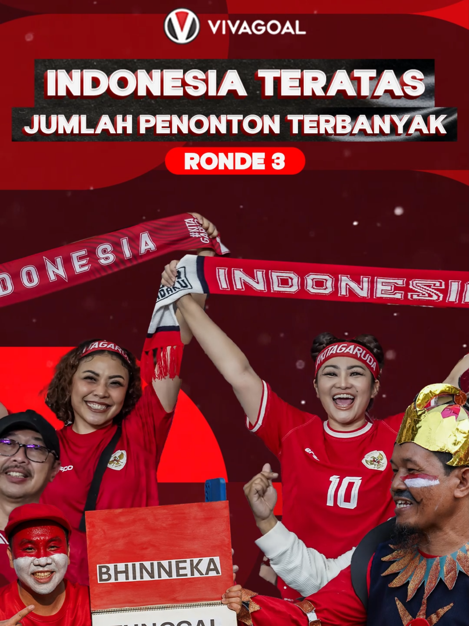 Indonesia menjadi teratas dalam jumlah penonton yang hadir langsung di stadion pada gelaran Kualifikasi Piala Dunia 2026👏 Memang tidak diragukan lagi fanatisme suporter Indonesia dalam mendukung skuad Garuda bertanding.🔥 #timnas #timnasindonesia#timnasday#shintaeyong #PSSI #erickthohir#vivagoal