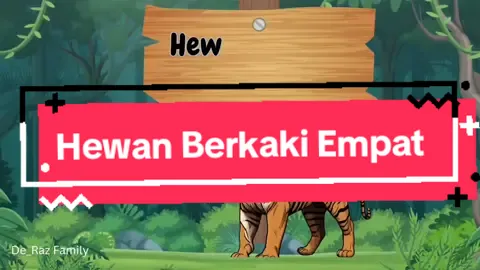Belajar Mengenal Hewan Berkaki Empat #belajar #hewan #anak 