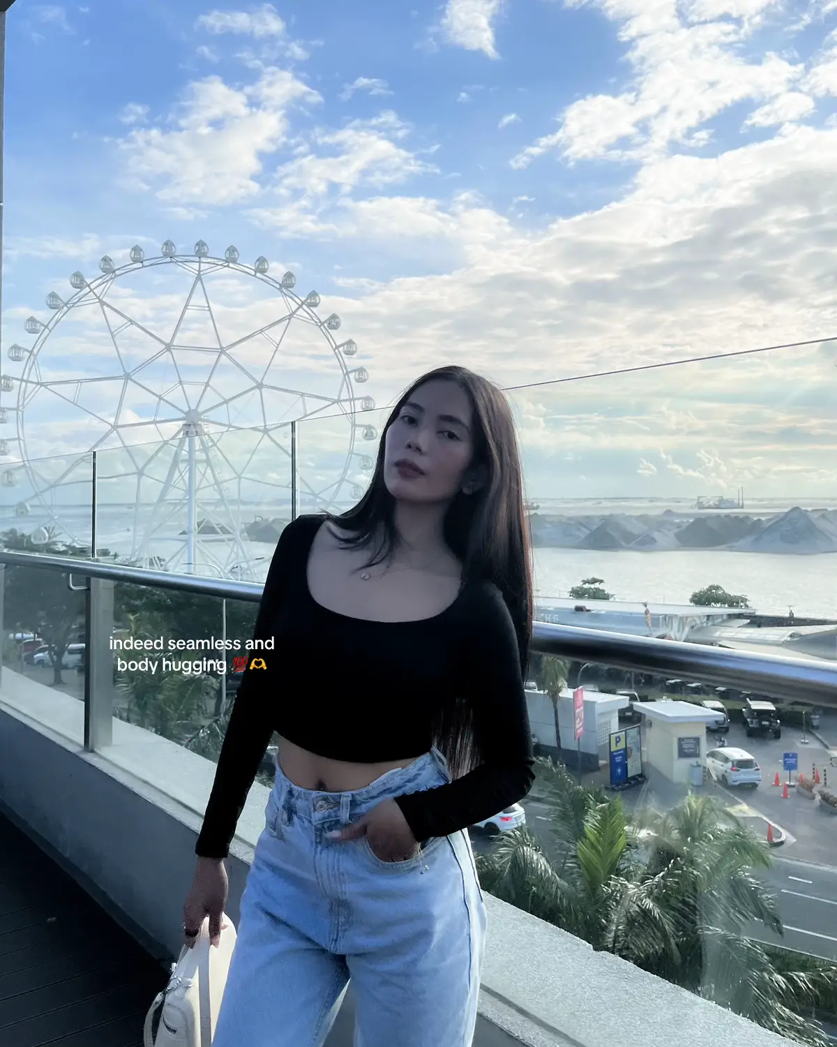 @almira.hazelle ⟡ 🥀 ֶ 𓂃  click here to buy 💘 #meratop #budoloftheday #classytop #budolfindsph #doubleliningtop #affiliatemarketing 