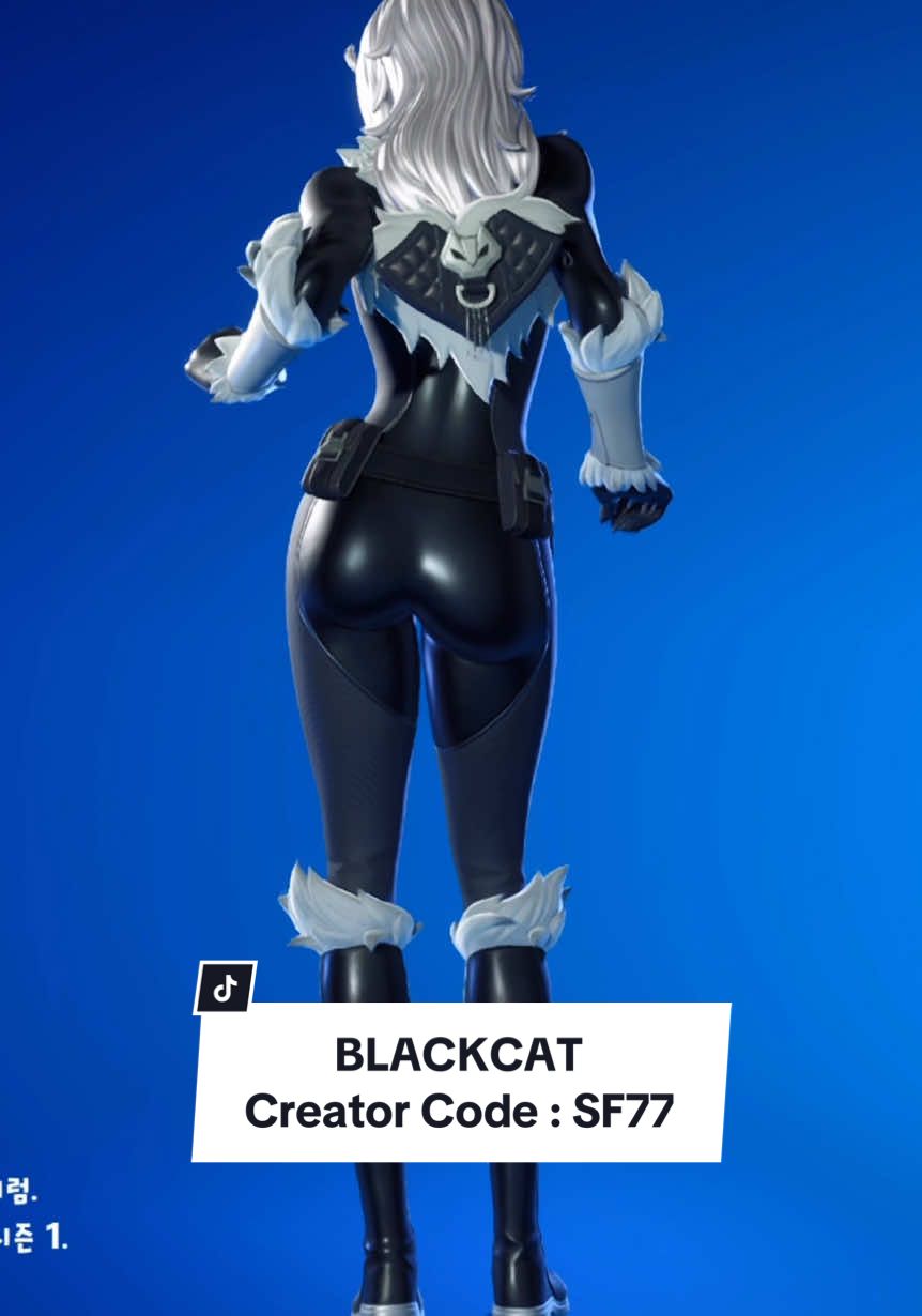 USE CODE : SF77 BLACKCAT Fortnite X Marvel skin 4K Showcase (포트나이트 블랙캣 스킨 리뷰) (フォートナイト Black Cat) #epicpartner #포트나이트 #fortnite #フォートナイト #marvel #blackcat