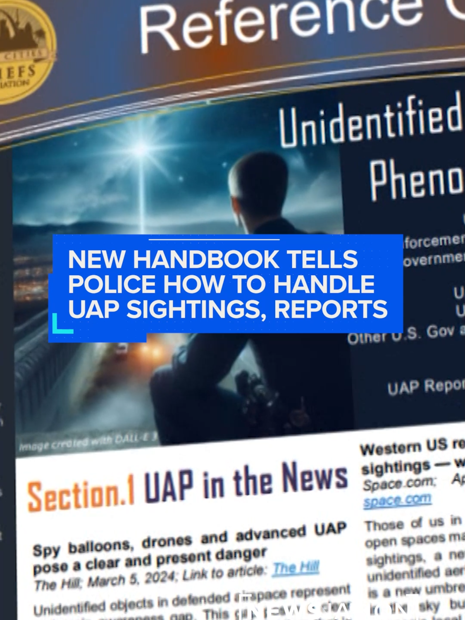 Police chiefs of America's largest cities have published the first guide about UFOs, which details how officers can report the incidents. Charlotte-Mecklenburg Police Chief Johnny Jennings discusses the importance of having a unified plan to handle any encounter.