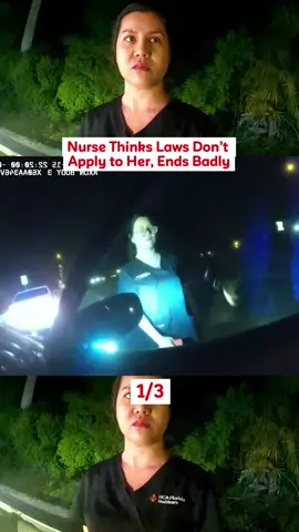 Nurse Thinks Laws Don’t Apply to Her, Ends Badly p1 #cops #police #copsusa🚔🇺🇸 #policeofficers #foryou