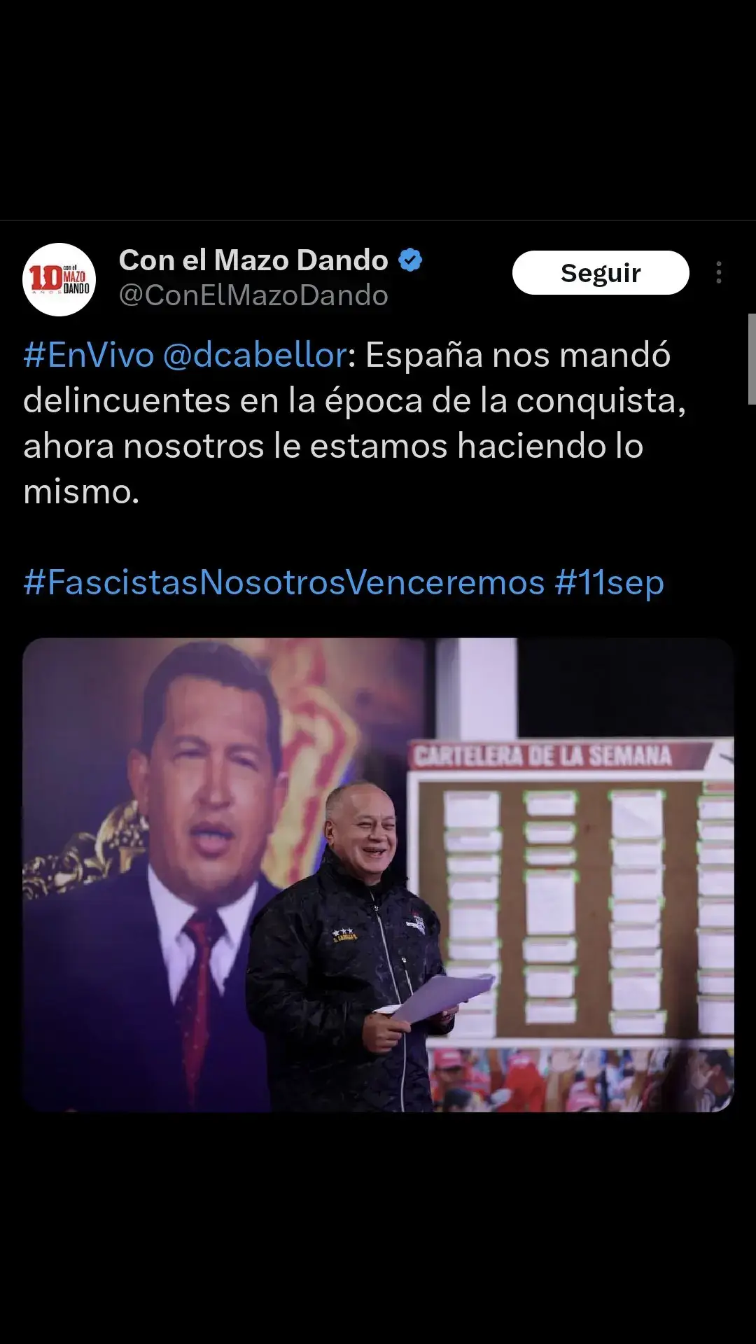 Diosdado Cabello asegura que están enviando criminales a España: