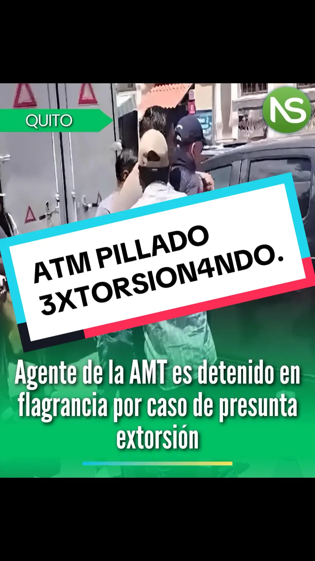 #Quito || Agente de la AMT es detenido en flagrancia por caso de presunta 3xtorsión Un agente de tránsito de Quito fue detenido en Conocoto la tarde del 11 de septiembre de 2024 después de recibir dinero de las personas a las cuales presuntamente extorsion4b4. El director de Asuntos Internos de la Agencia Metropolitana de Tránsito (AMT), Fernando Álvarez, detalló que el 10 de septiembre de 2024 recibieron una llamada de una mujer que realiza recorridos, bajo la modalidad de lo que se conoce como taxi-rutas en la parroquia de Alangasí. 