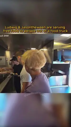 Ludwig & Jasontheween are serving free food to the homeless out of a food truck🔥#twitch #jasontheween #ludwig #fyp 