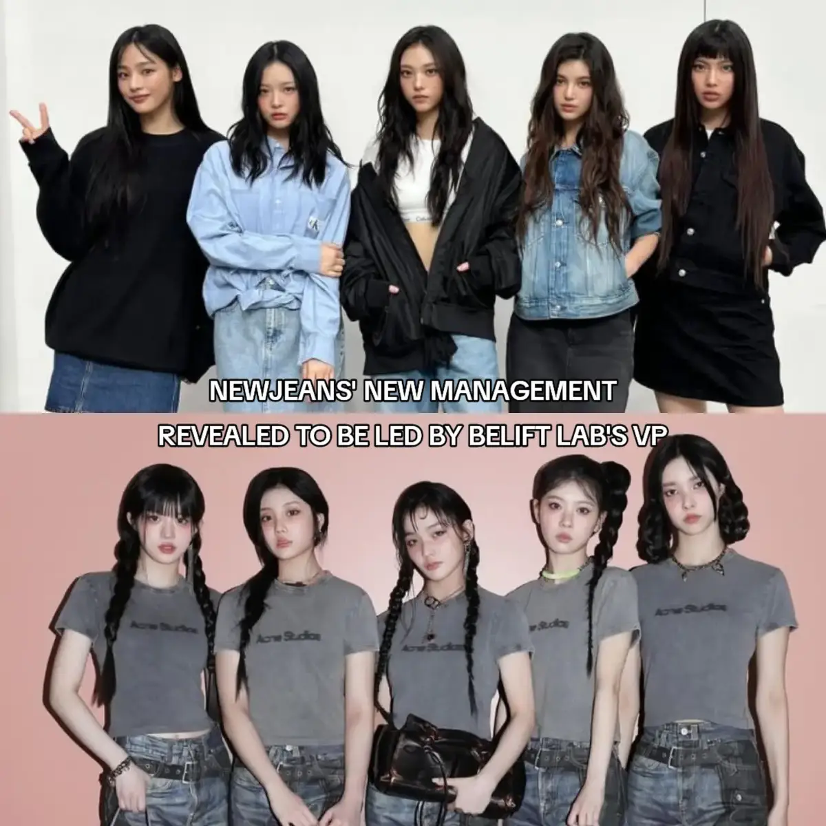 these are the same people that took aspects of what made newjeans' identity and applied it to a group of their own using ador's strategies under mhj for success because they can't stand not being able to take credit for their achievements! #newjeans #hanni #minji #danielle #haerin #hyein #ador #minheejin #hybe #belift #illit #kpop