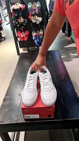 Sepatu Puma Sneakers Caven White-Amazon Green  Art : 380810 10 For more info/order klik link di bio🤗 #PUMA #fyp #sneakers #casual #CapCut 
