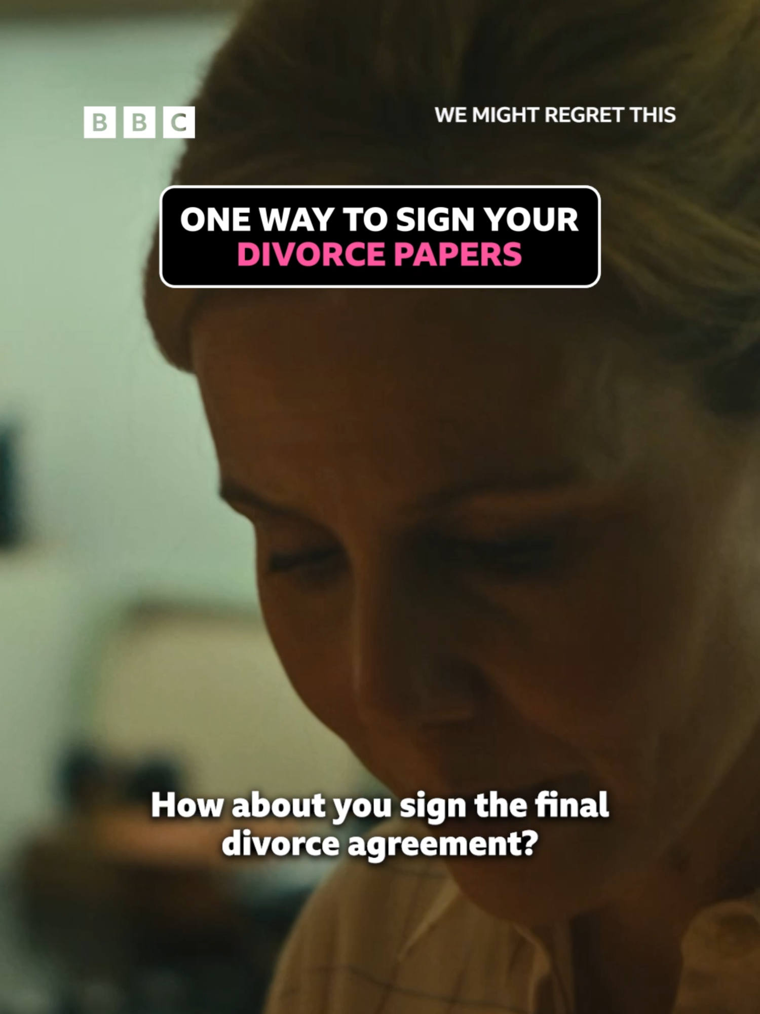 Should you hug or fist pump when signing your divorce? 🤔 #WeMightRegretThis #funny #couple #breakup #EdwardBluemel #SallyPhillips