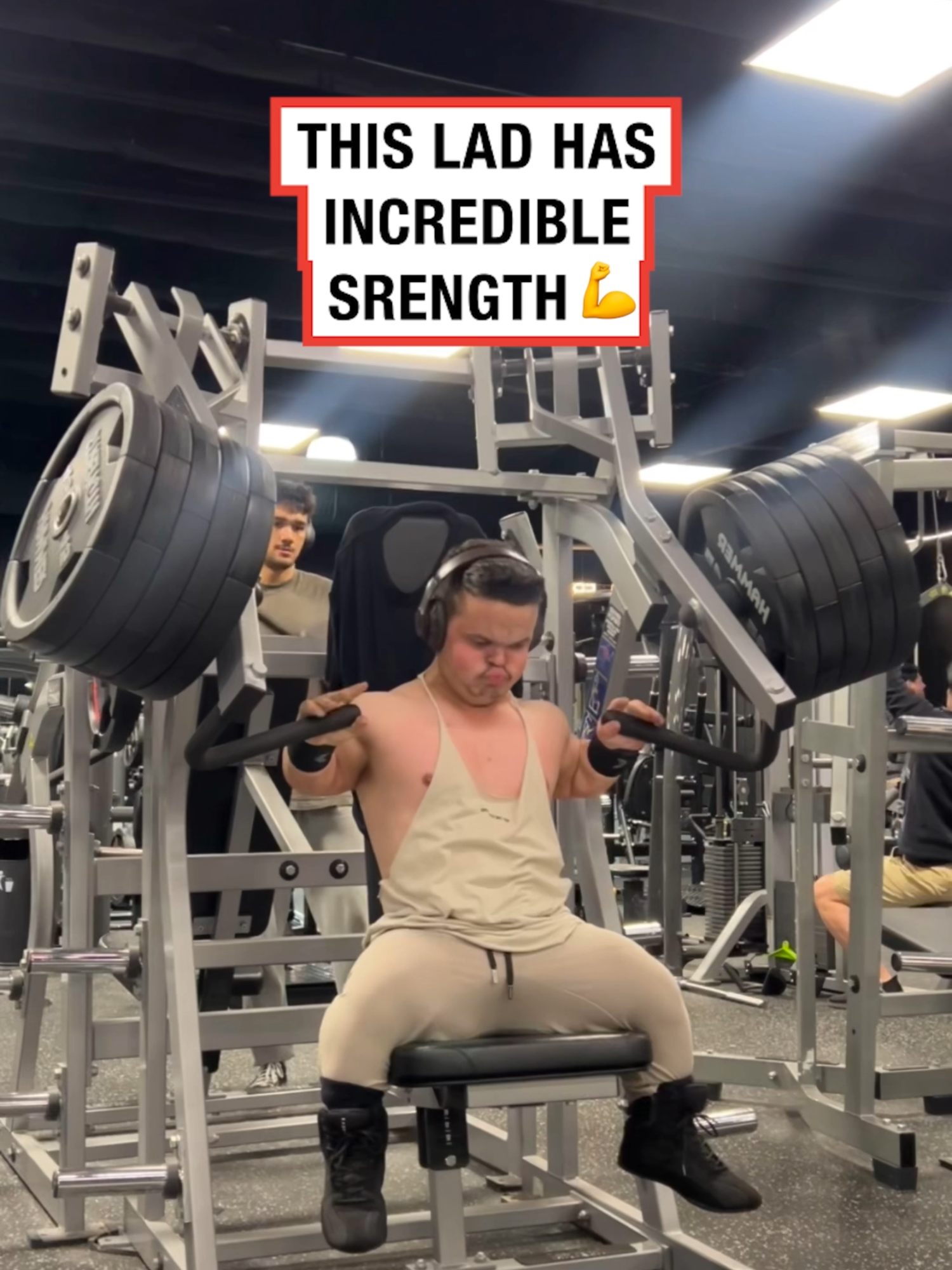 Gym? Completed it mate 💪 🎥: @dwarf.juggernaut  #ladbible #lad #incredible #strength #gym #strong