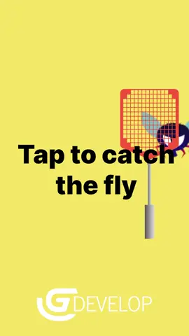 👉 Tap to catch the fly! Try #GDevelop a free, #opensource, 2D and 3D #nocode #game #engine