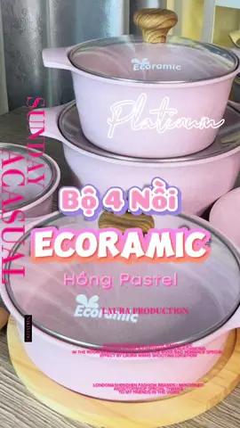 Set Nồi Chảo Ecoramic platinum - phủ vân đá cao cấp - dùng cho mọi bếp #ecoramic #bepnhaeco #chaochongdinh #giadungtienich #platinum #CapCut #xuhuong 